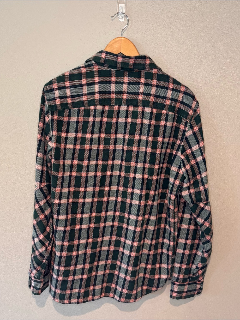 GAP & PENDLETON Men's Green & Pink Plaid Button-Up Shirt Medium Regular - Picture 2 of 10